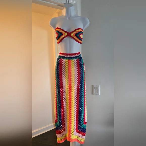 Love Sense Colorful Crochet Two-Piece Set - Picture 3 of 11